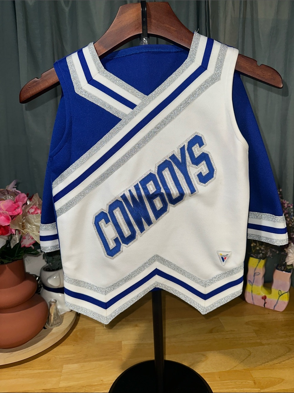 Varsity Blue & White "COWBOYS" Girls Cheer Uniform